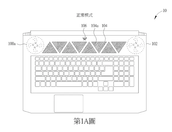 宏碁新专利来了！笔记本C面搭载小风扇，向内部吸风