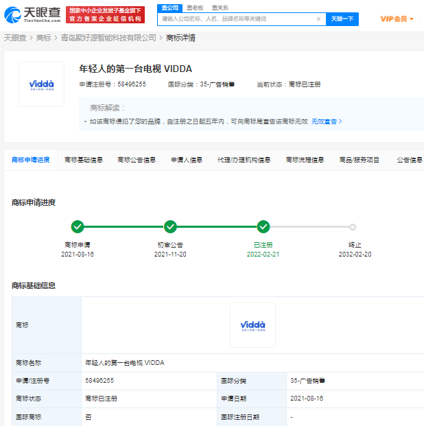 年轻人的第一台电视被注册商标，商标注册申请审查有哪些？