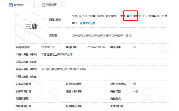 “三鹿”商标被重新申请？商标局：驳回！